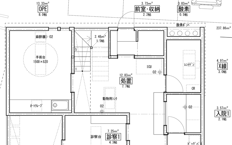 静岡県三島市　動物病院新築計画